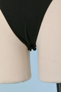 Black jersey with asymmetrical shoulder strap ALEXANDRE VAUTHIER