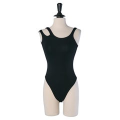 Black jersey with asymmetrical shoulder strap ALEXANDRE VAUTHIER
