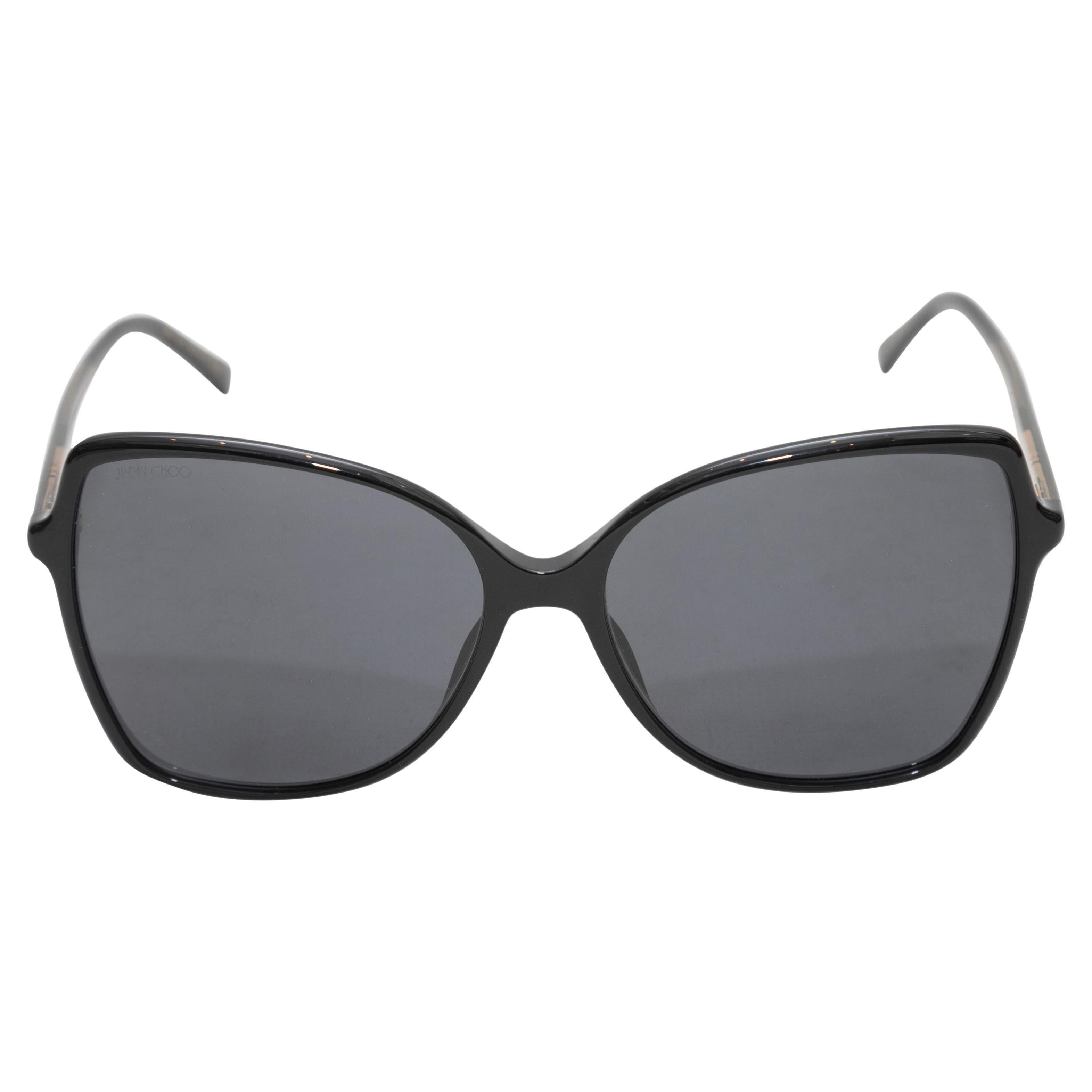 Black Jimmy Choo Oversized Sunglasses For Sale