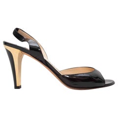 Jimmy Choo nero con tacco a fionda misura 38,5