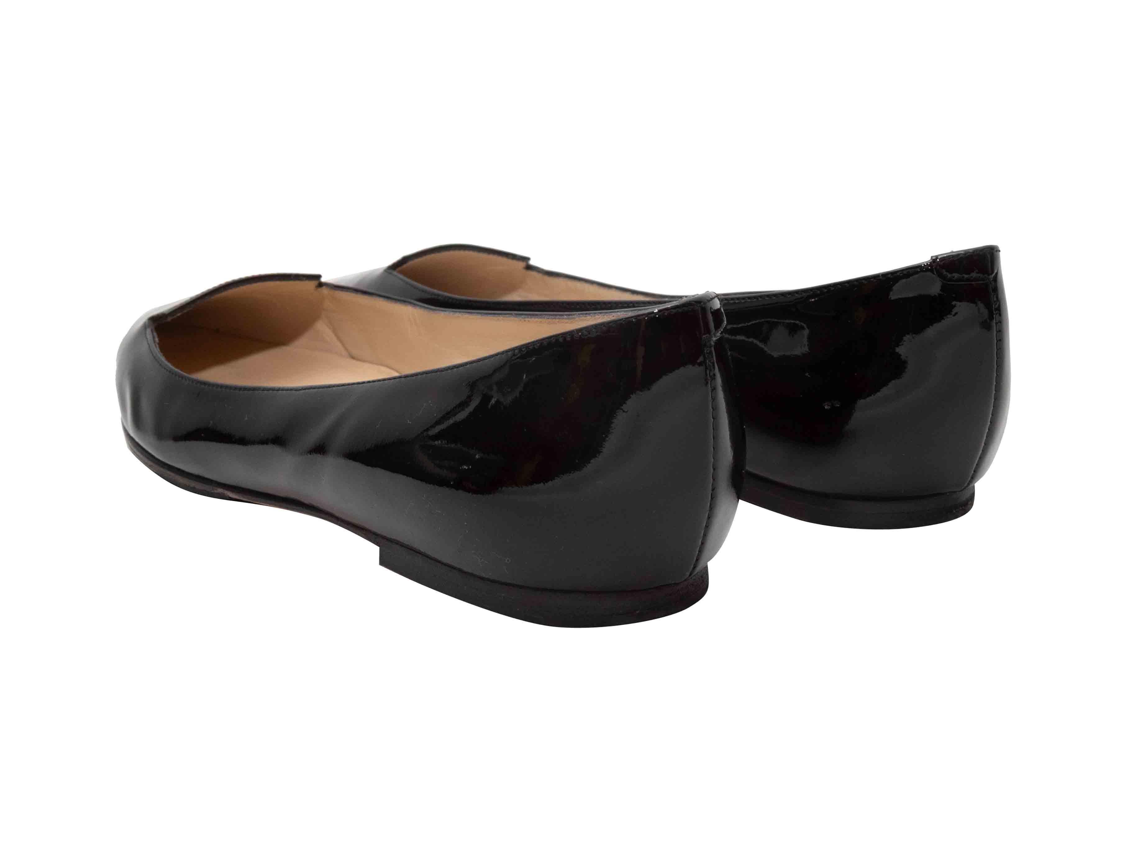 Ballerine a punta nere Jimmy Choo misura 37 In condizioni buone in vendita a New York, NY