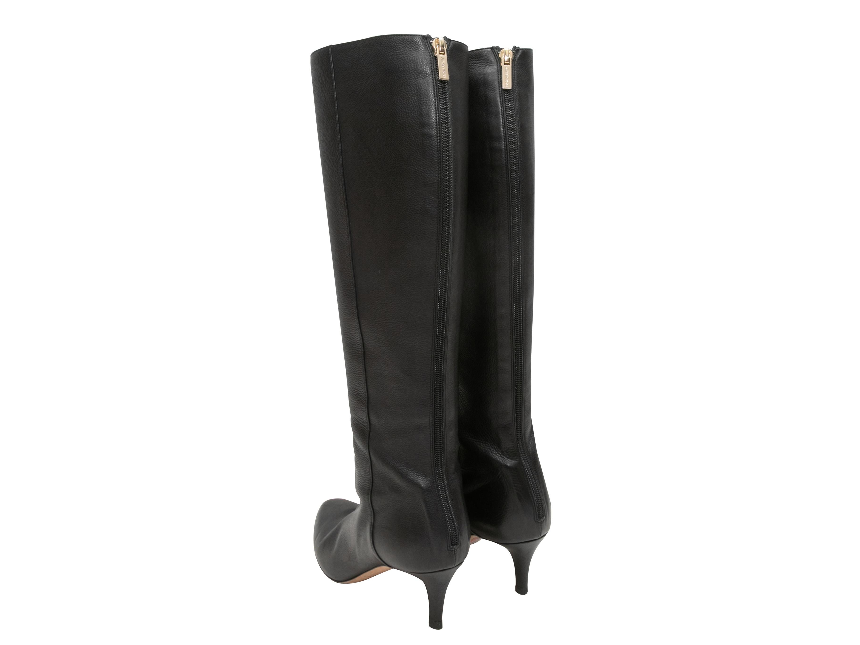 Jimmy Choo - Bottes noires à bout pointu et talons hauts, taille 39 Bon état - En vente à New York, NY
