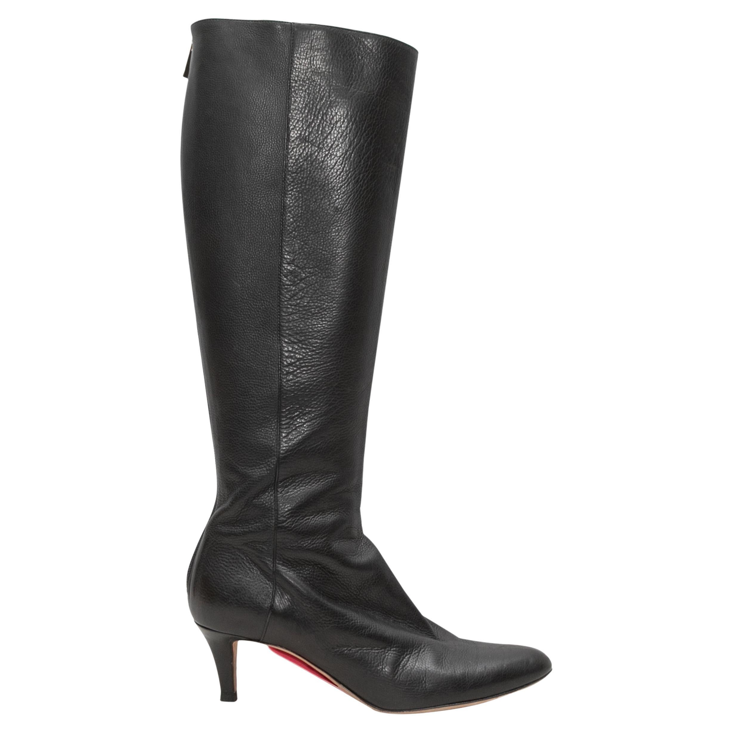 Botas de tacón hasta la rodilla con puntera negra Jimmy Choo Talla 39