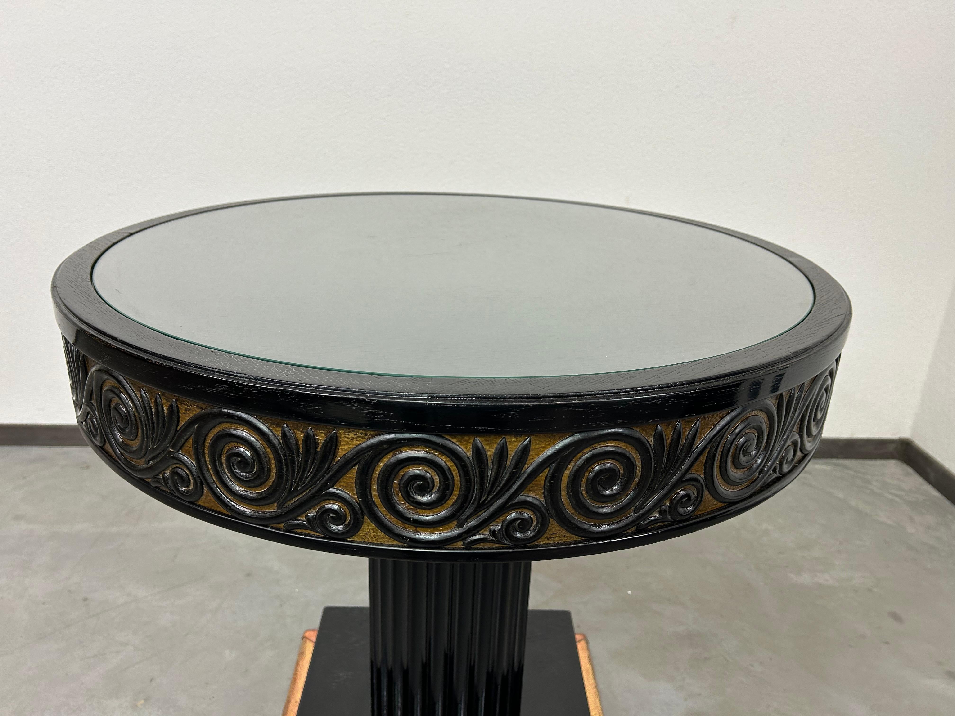 Autrichien Table basse jugenstil noire en vente