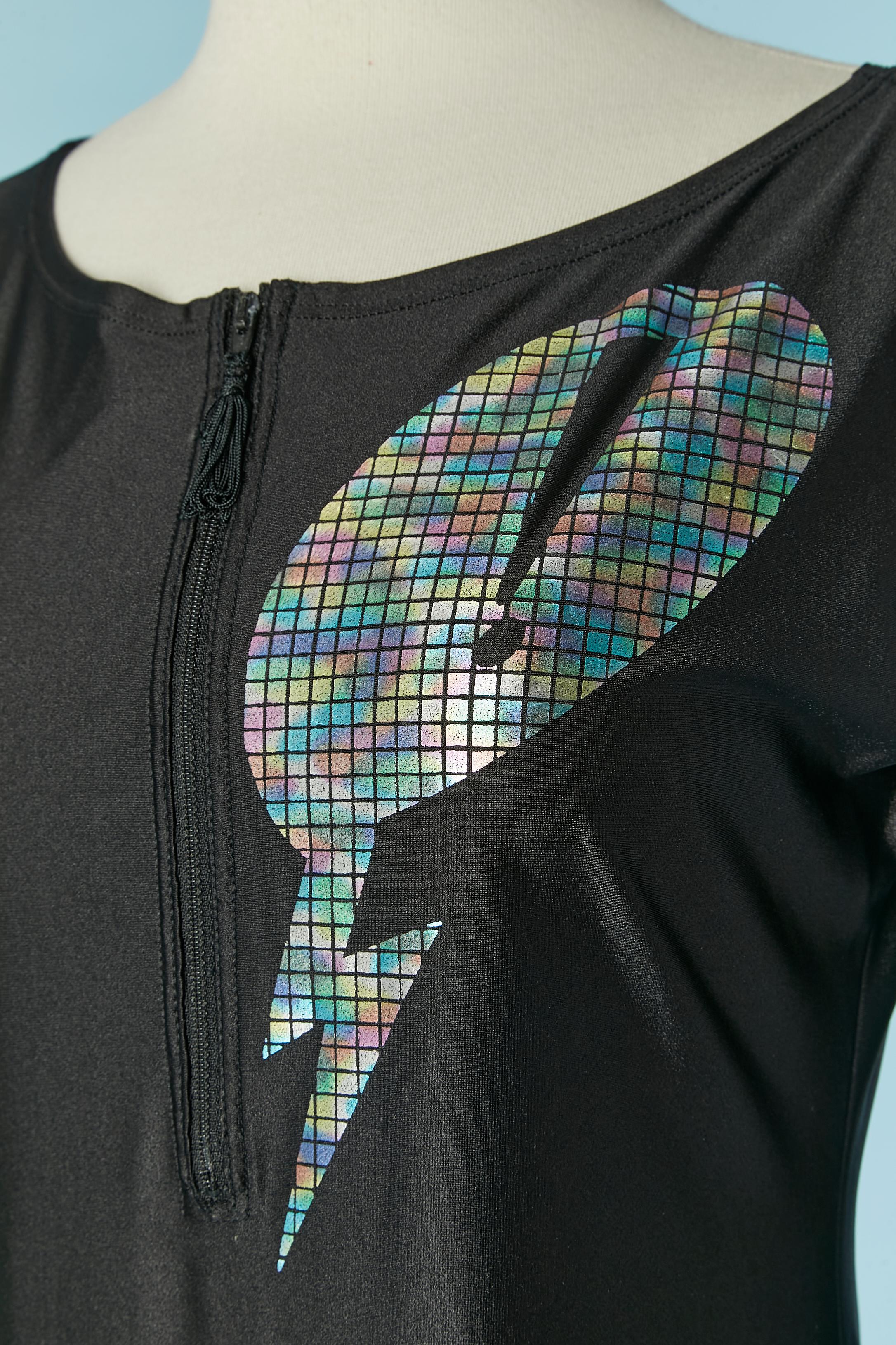 Mono negro con estampado en la parte superior izquierda KRIZIA POI Negro en venta