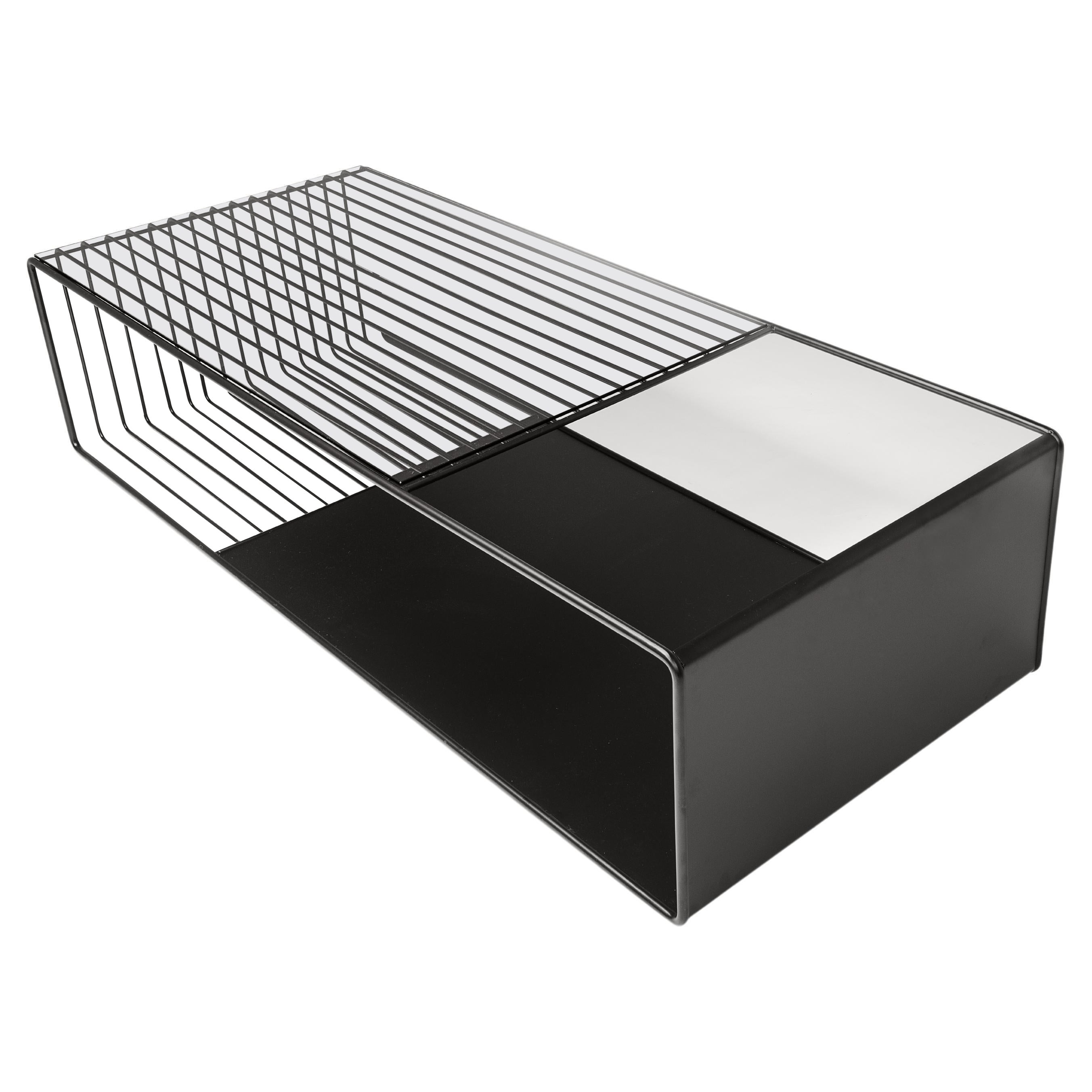 Black Kaleidoscope Low Coffee Table by Jialun Xiong