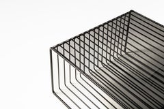[Sample Sale] Kaleidoscope, Minimalist Coffee Table with Black Metal and Glass