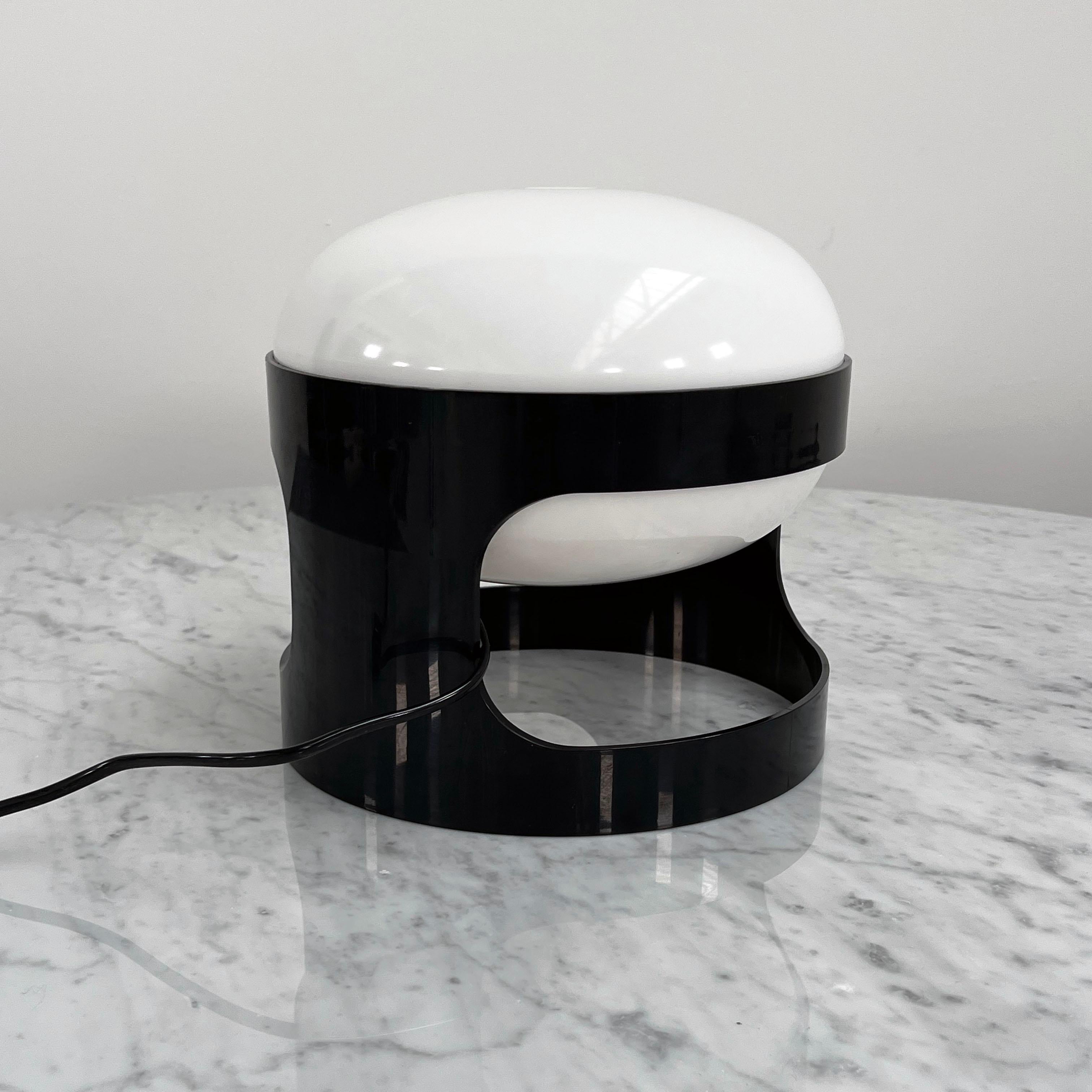 Mid-Century Modern Black KD27 Table Lamp by Joe Colombo for Kartell, 1960s