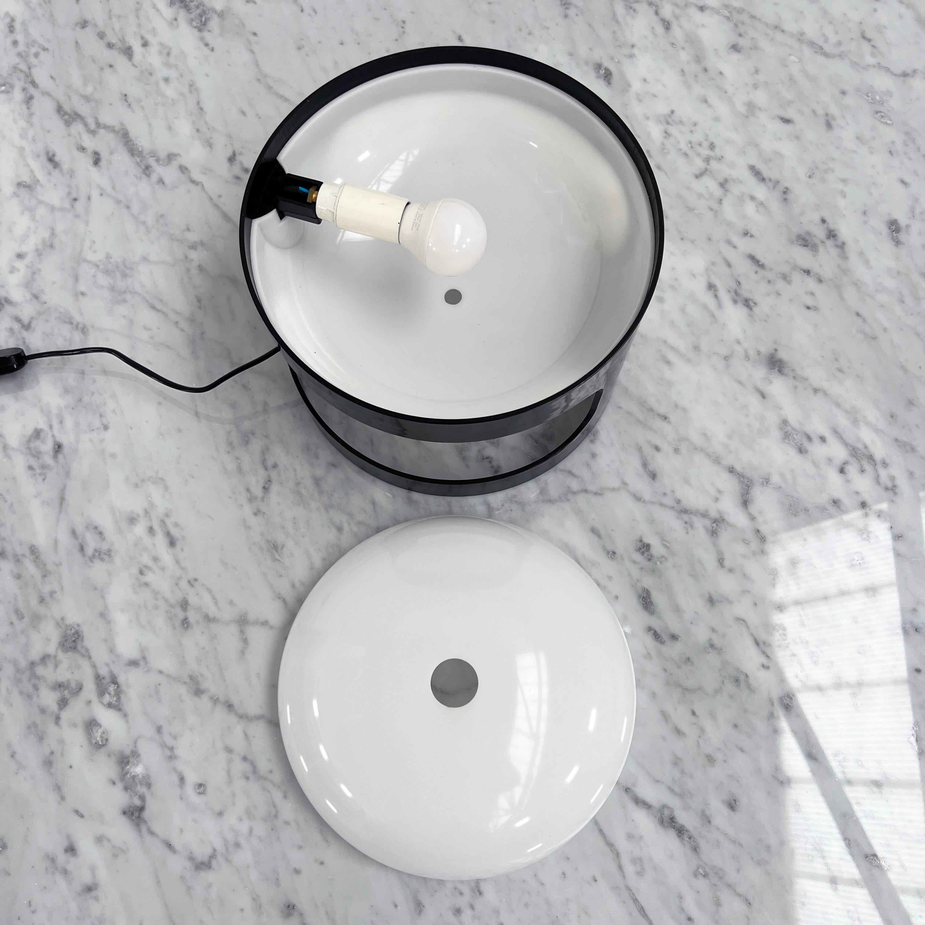 Plastic Black KD27 Table Lamp by Joe Colombo for Kartell, 1960s