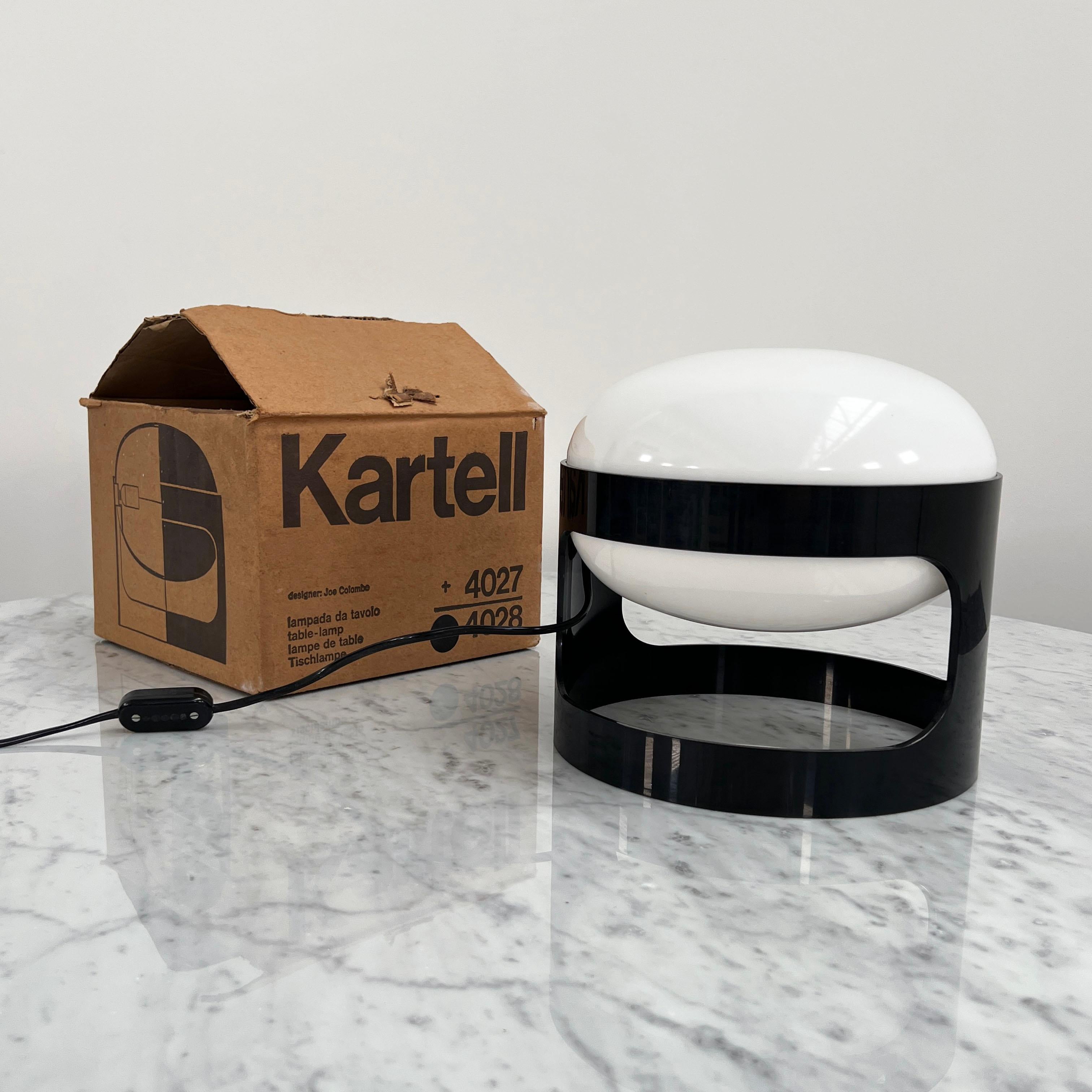 Black KD27 Table Lamp by Joe Colombo for Kartell, 1960s 1