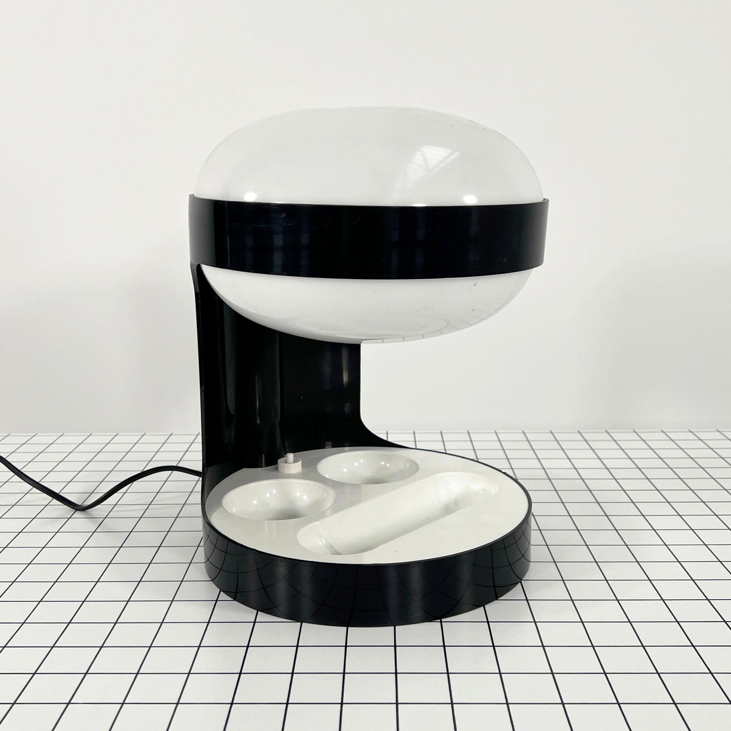 Mid-Century Modern Black KD29 Table Lamp by Joe Colombo for Kartell, 1960s For Sale
