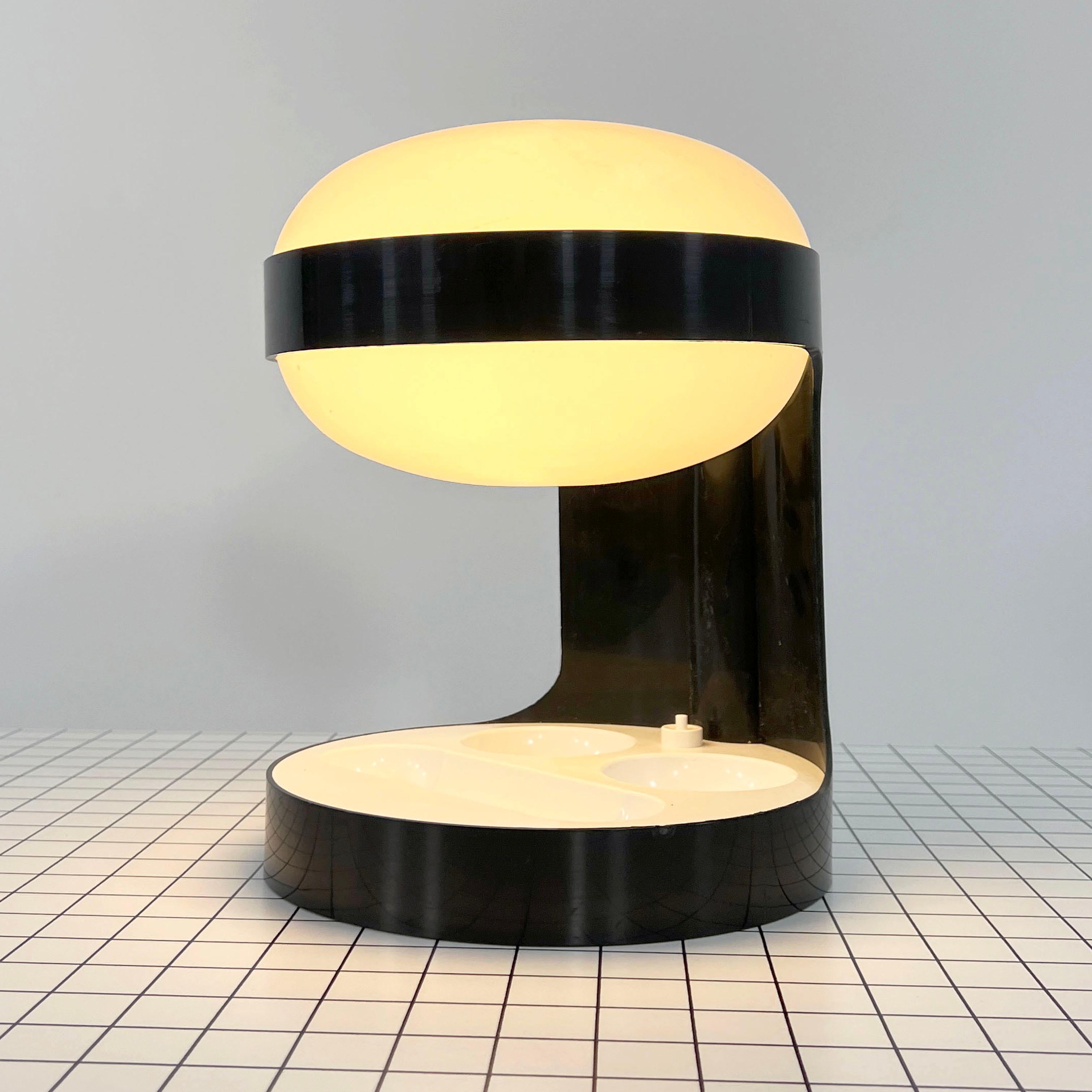 Black KD29 Table Lamp by Joe Colombo for Kartell, 1960s For Sale 2