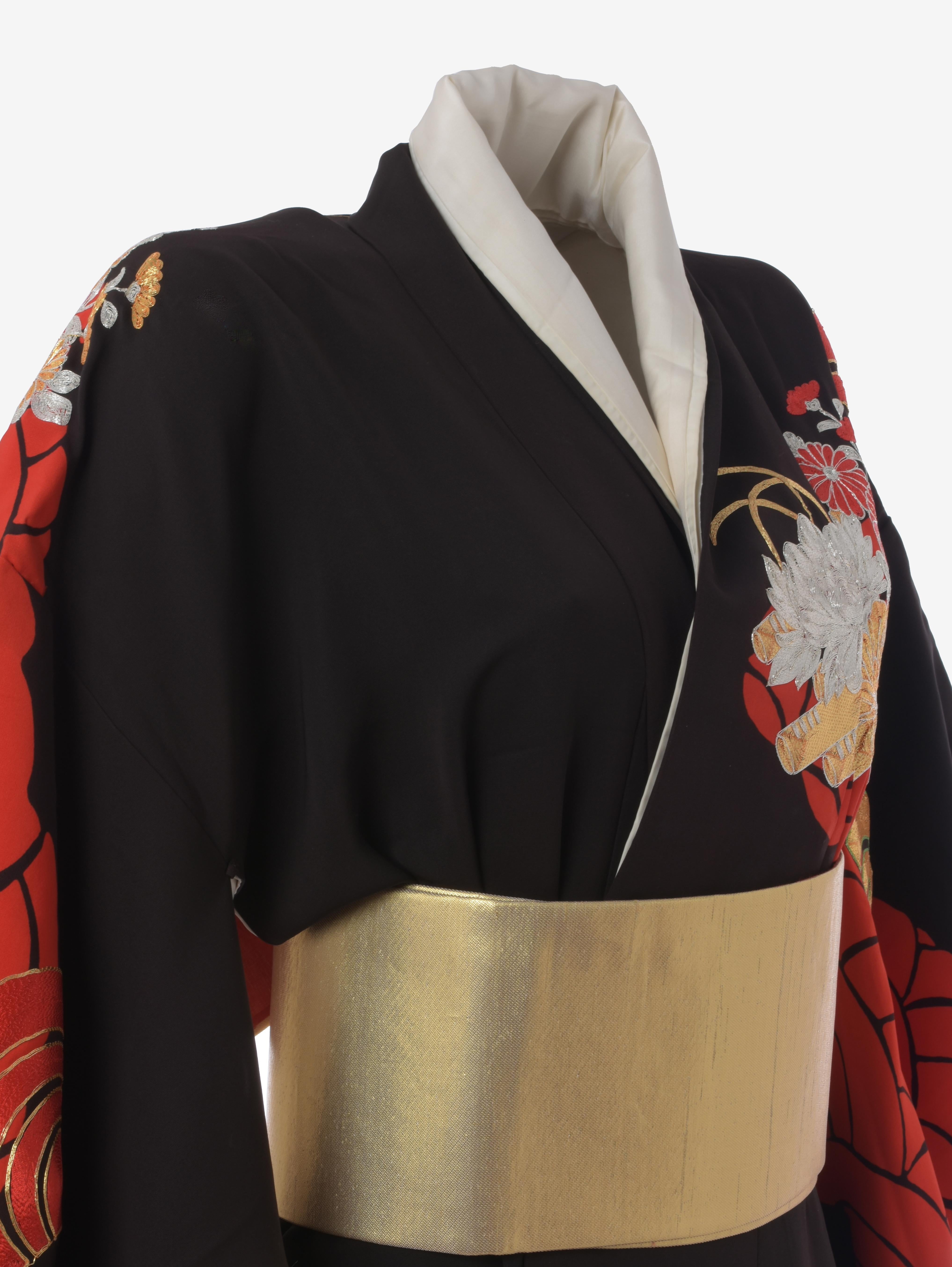 Black Kimono Uchikake 1