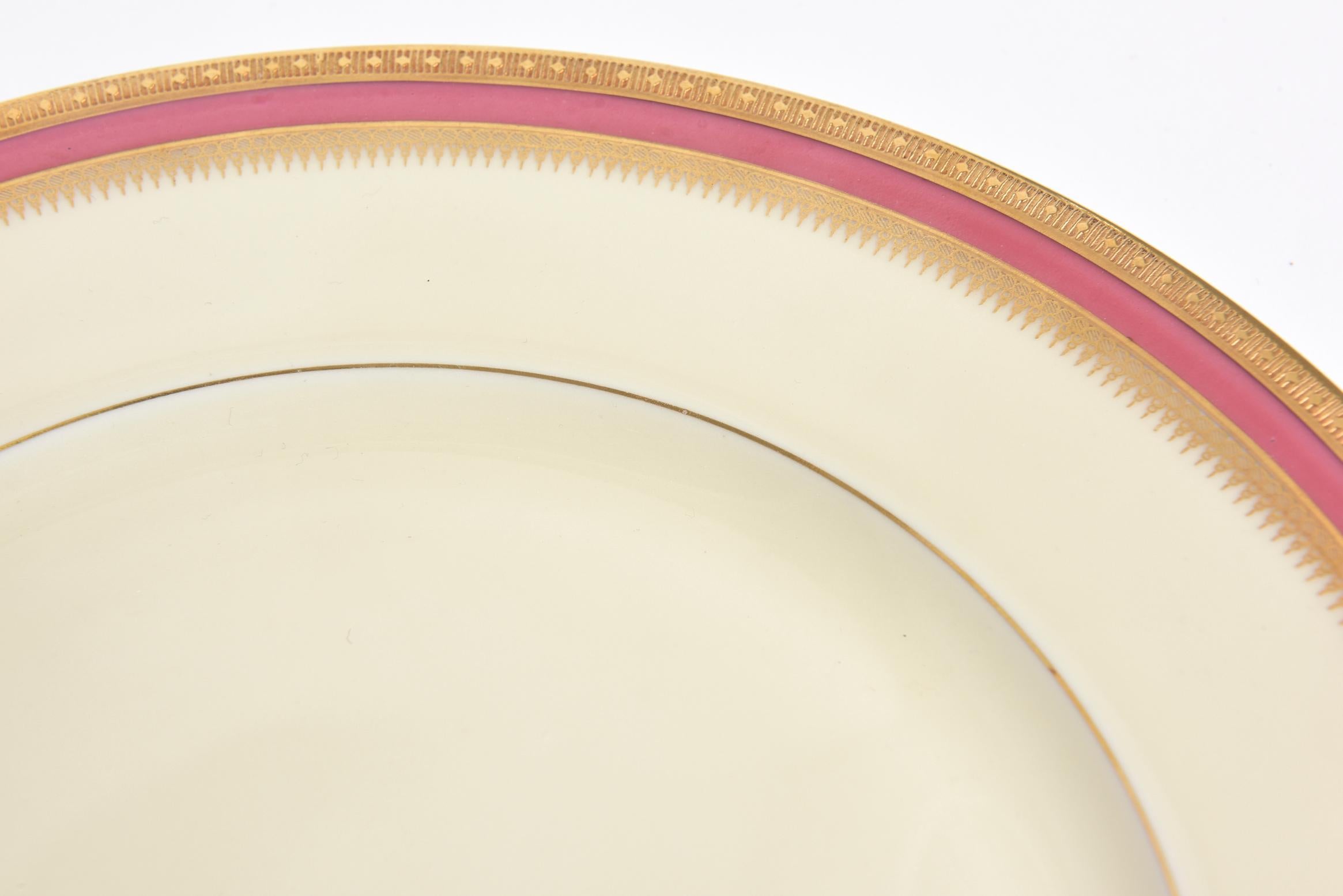 Porcelain Black Knight Celeste Salad Plates Set of 8