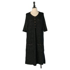 Black knit and lurex cocktail dress CHANEL Les Métiers d'Art Paris Ritz