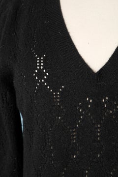 Black knit cashmere and wool Louis Vuitton