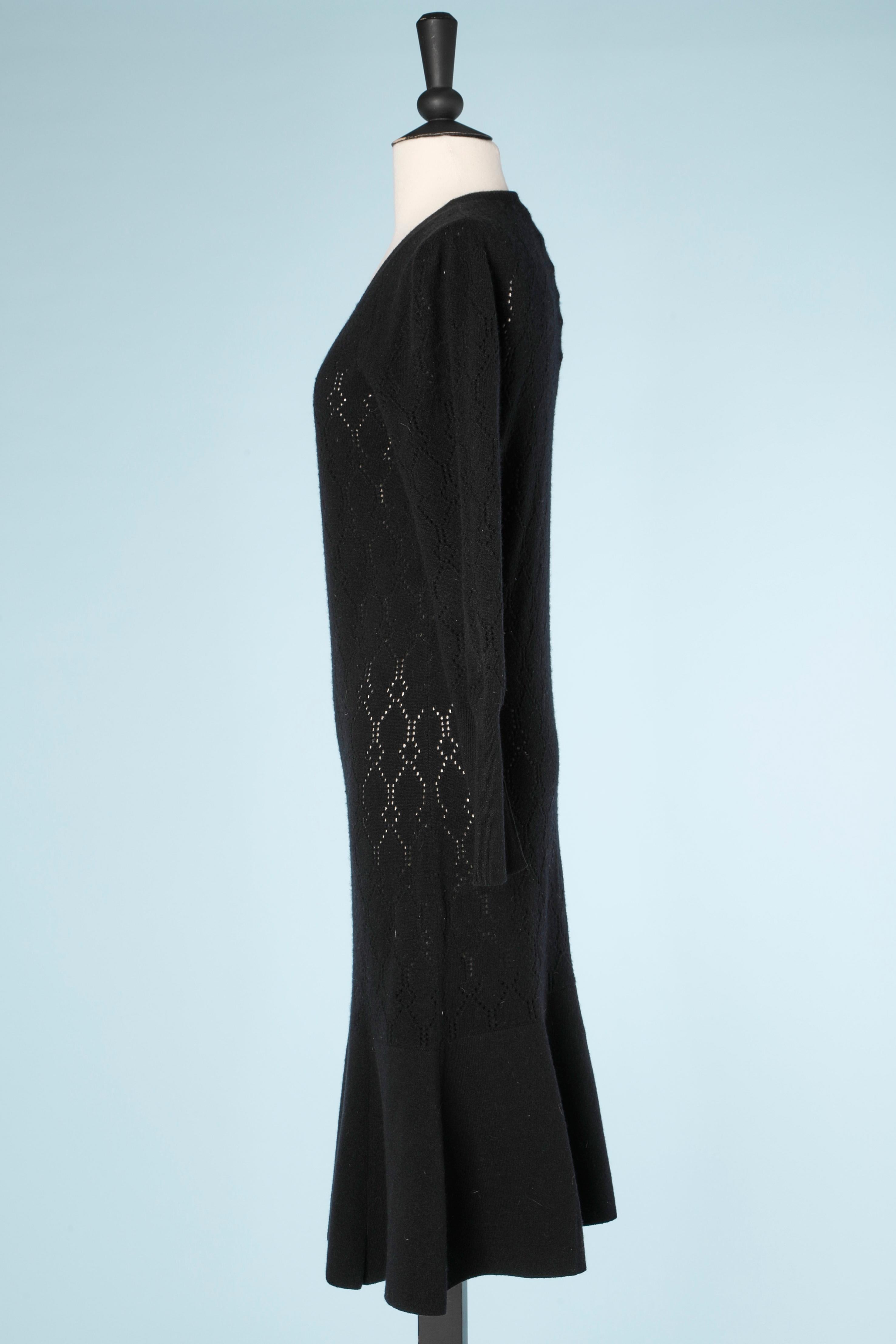 Black knit cashmere and wool Louis Vuitton For Sale 1
