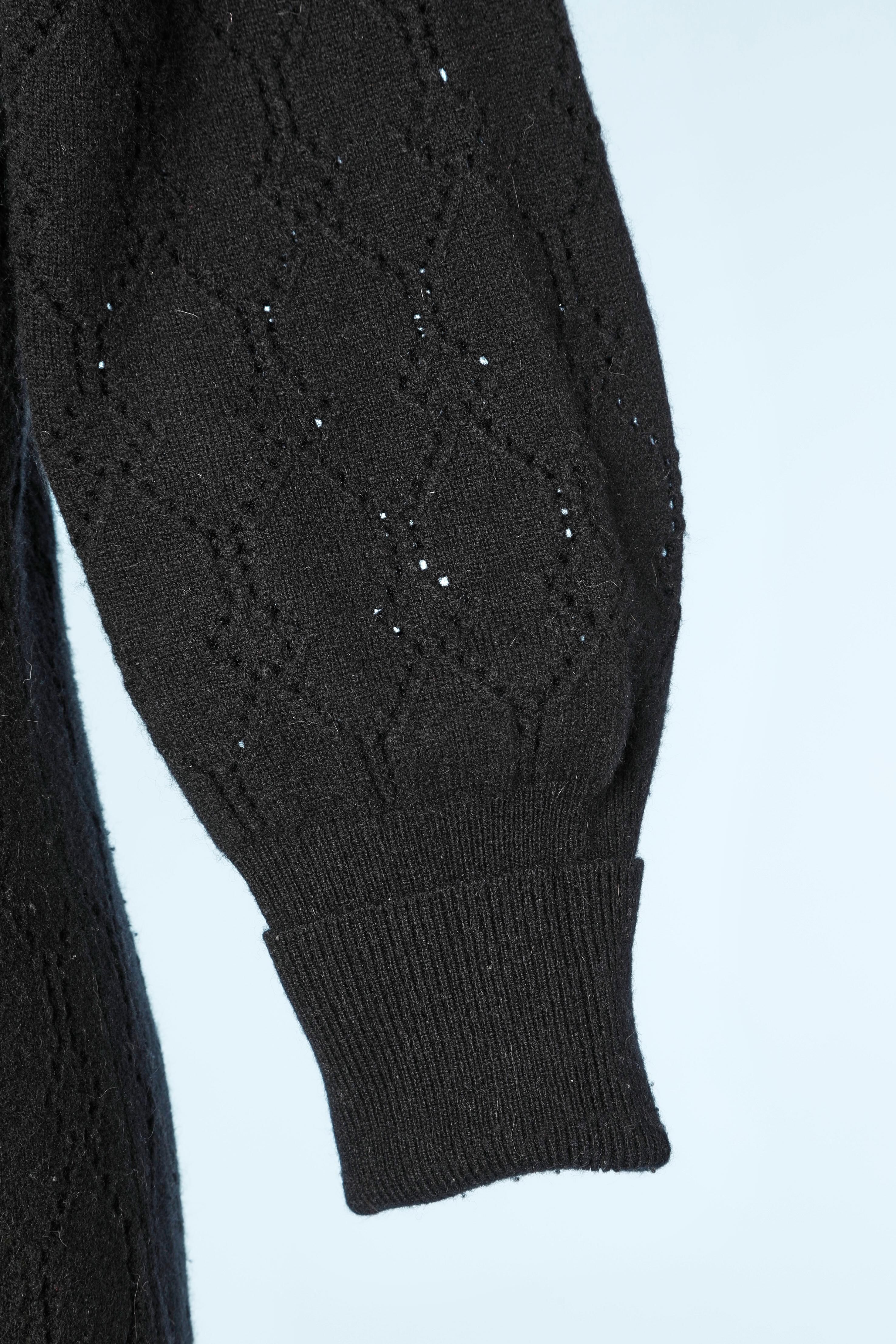 Black knit cashmere and wool Louis Vuitton For Sale 3