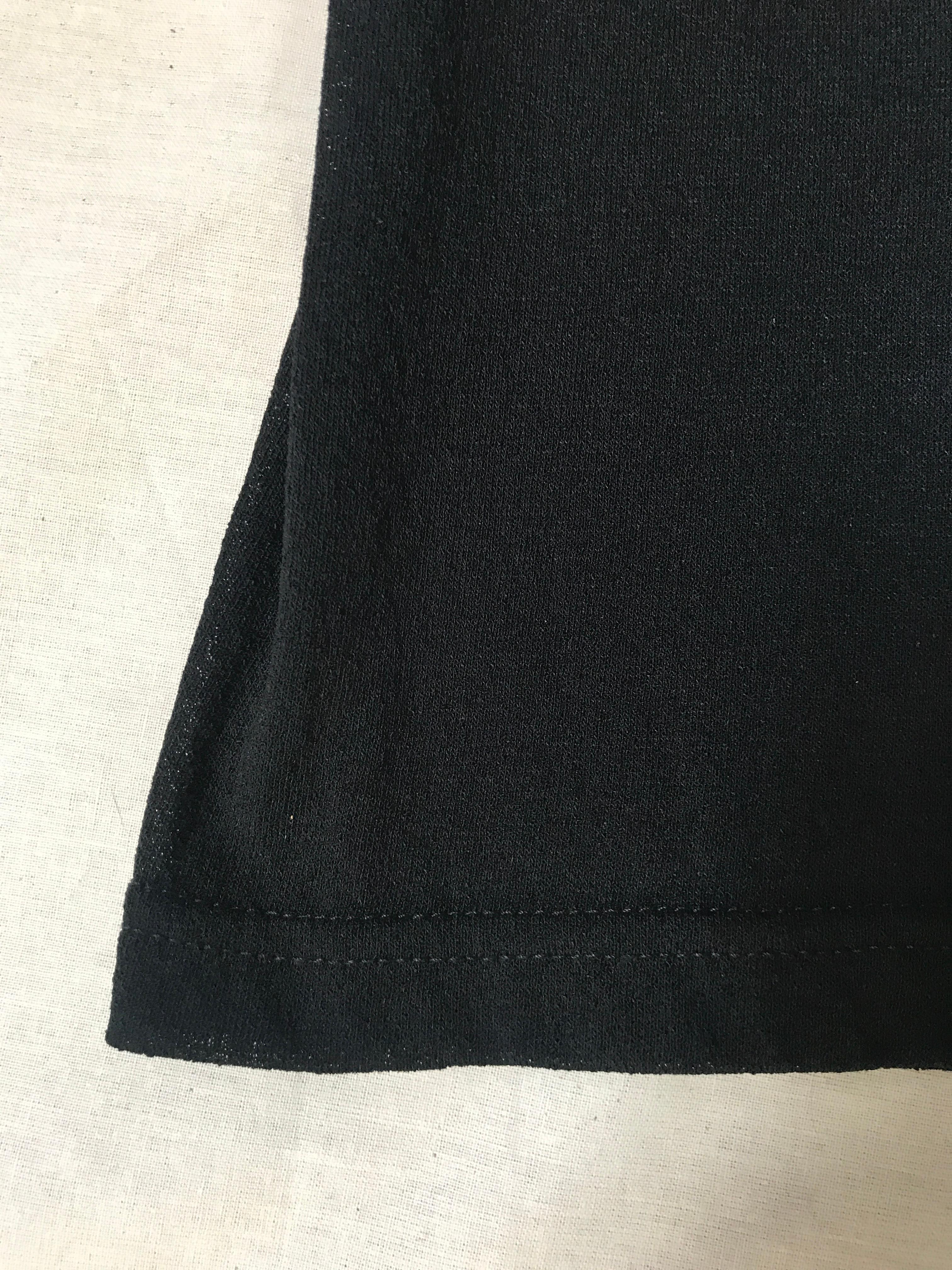 Chanel Black Knit Pants With Skirt Overlay For Sale 3