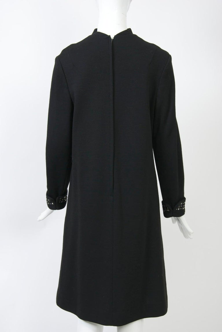 little black dress aritzia Black Knit Long Sleeve Collared Midi Dress – AX Paris main image 1