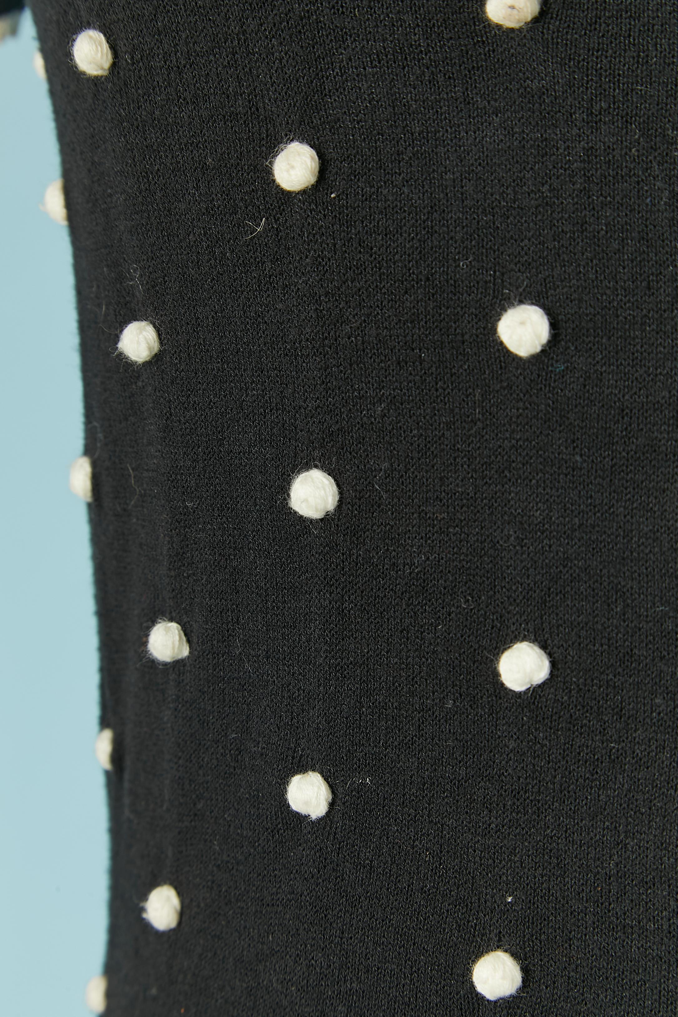 Vestido de punto negro con lunares blancos RED VALENTINO Negro en venta