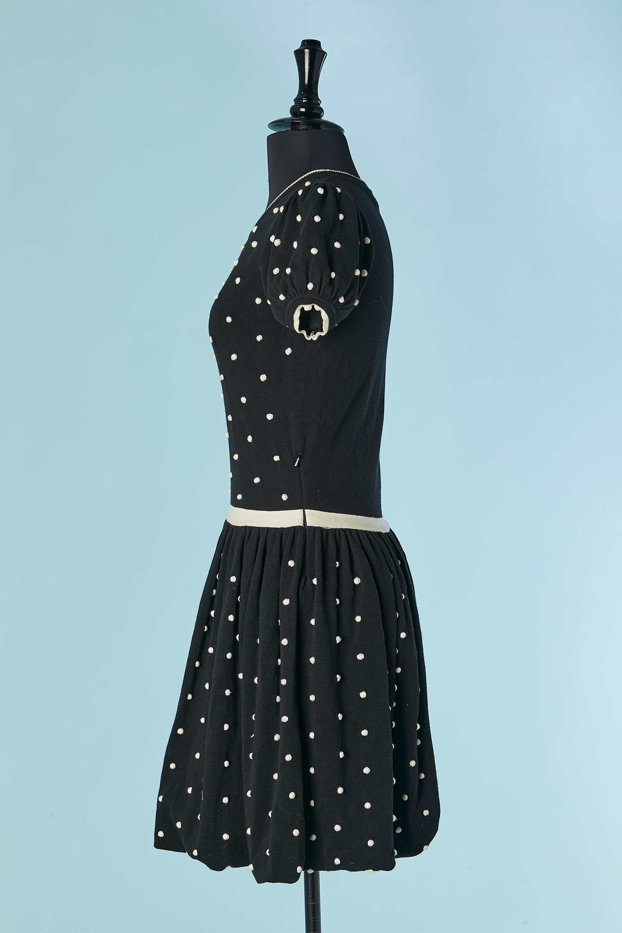 De las mujeres Vestido de punto negro con lunares blancos RED VALENTINO en venta