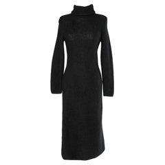 Black knit dress Yves Saint Laurent Rive Gauche Vintage Black knit dress Yves Saint Laurent Rive Gauche