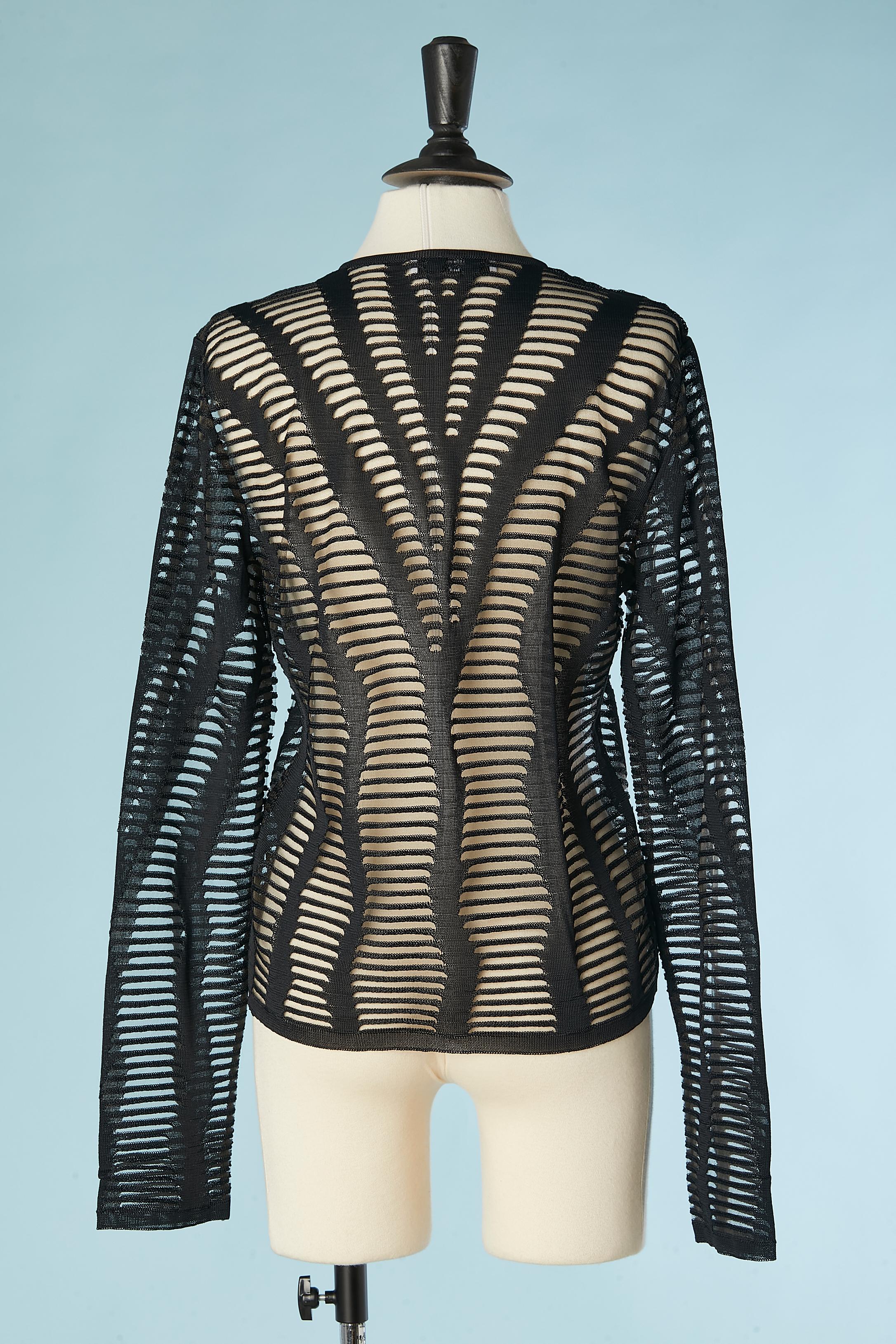 Women's Black knit jacquard cardigan Christian Dior Boutique  For Sale