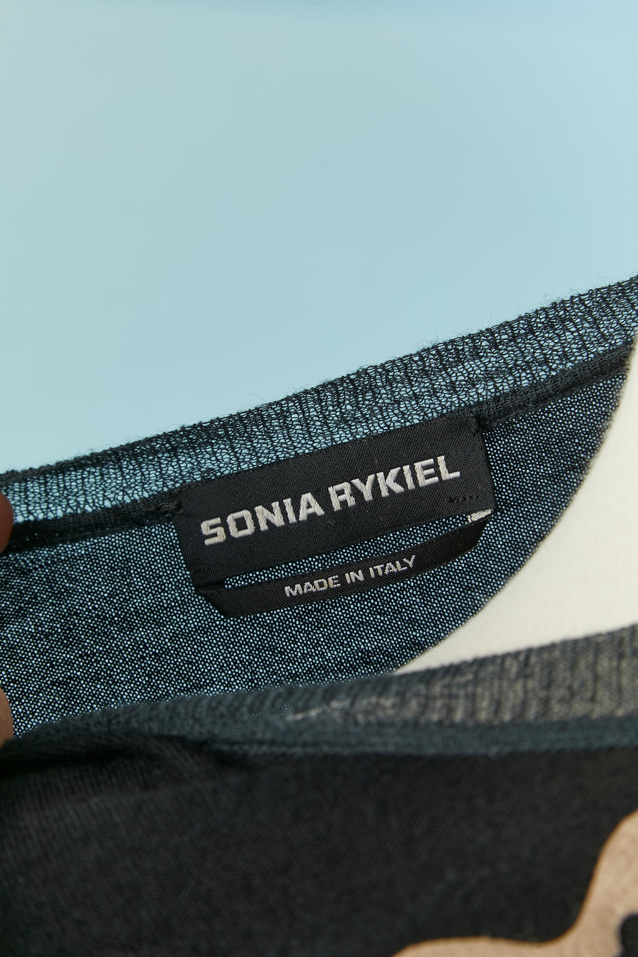 Black knit sweater with 