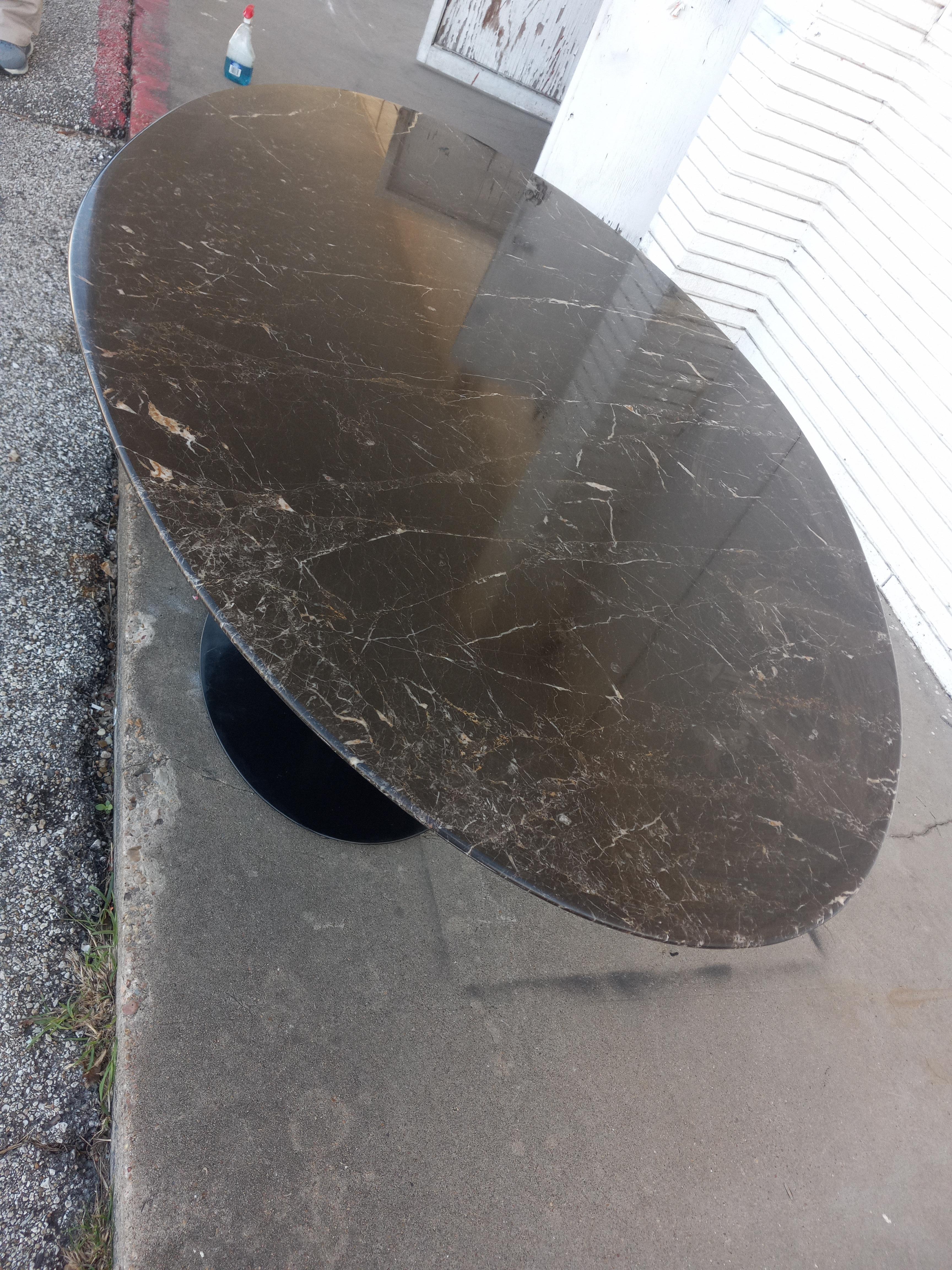 Knoll Saarinen Black Marble top table 78” 1