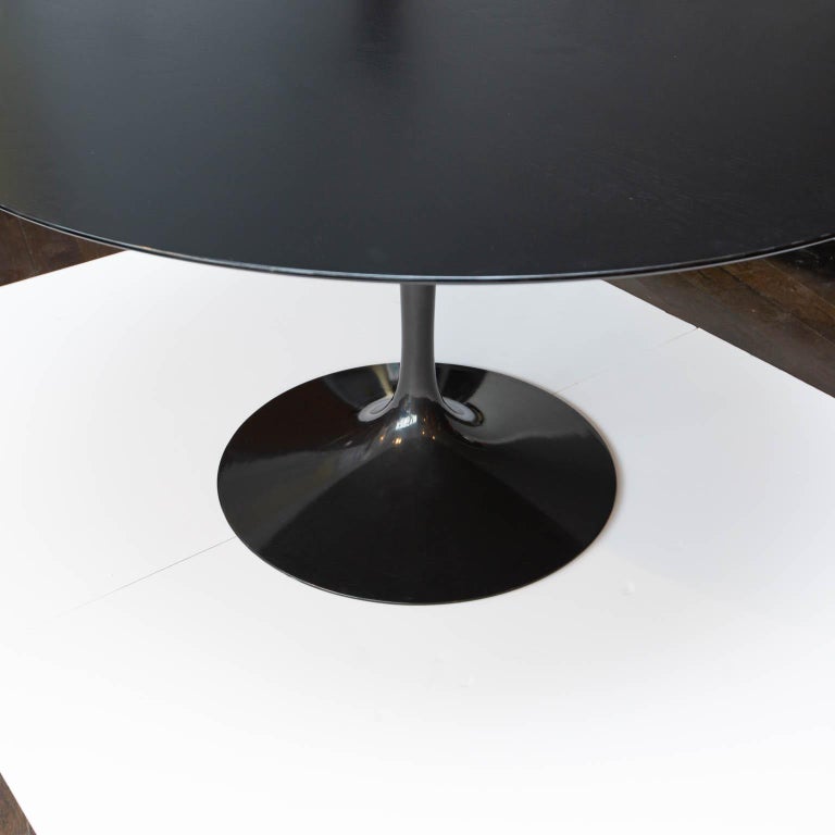 Black Knoll Tulip Table in Ebonized Walnut at 1stDibs tulip table