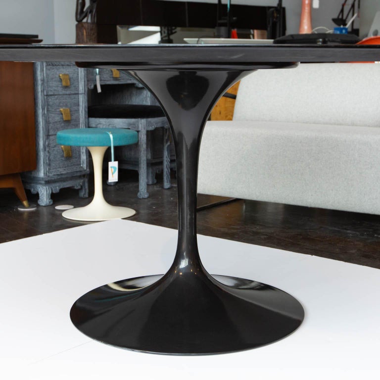Black Knoll Tulip Table in Ebonized Walnut at 1stDibs tulip table