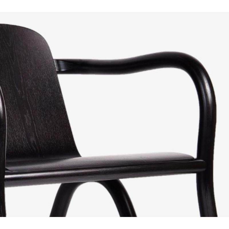 Black Kolho Natural Lounge Chair by Made by Choice In New Condition In Geneve, CH