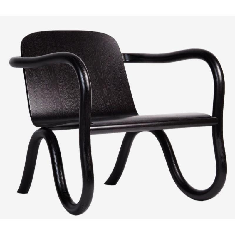 Contemporary Black Kolho Natural Lounge Chair by Made by Choice