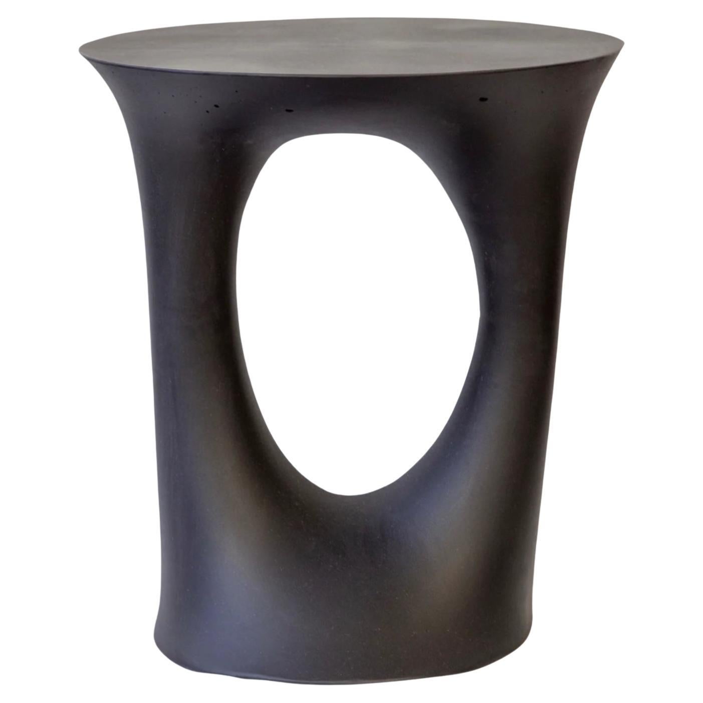 Black Kreten Nightstand, Bedside Table from Souda, Short, Made to Order For Sale