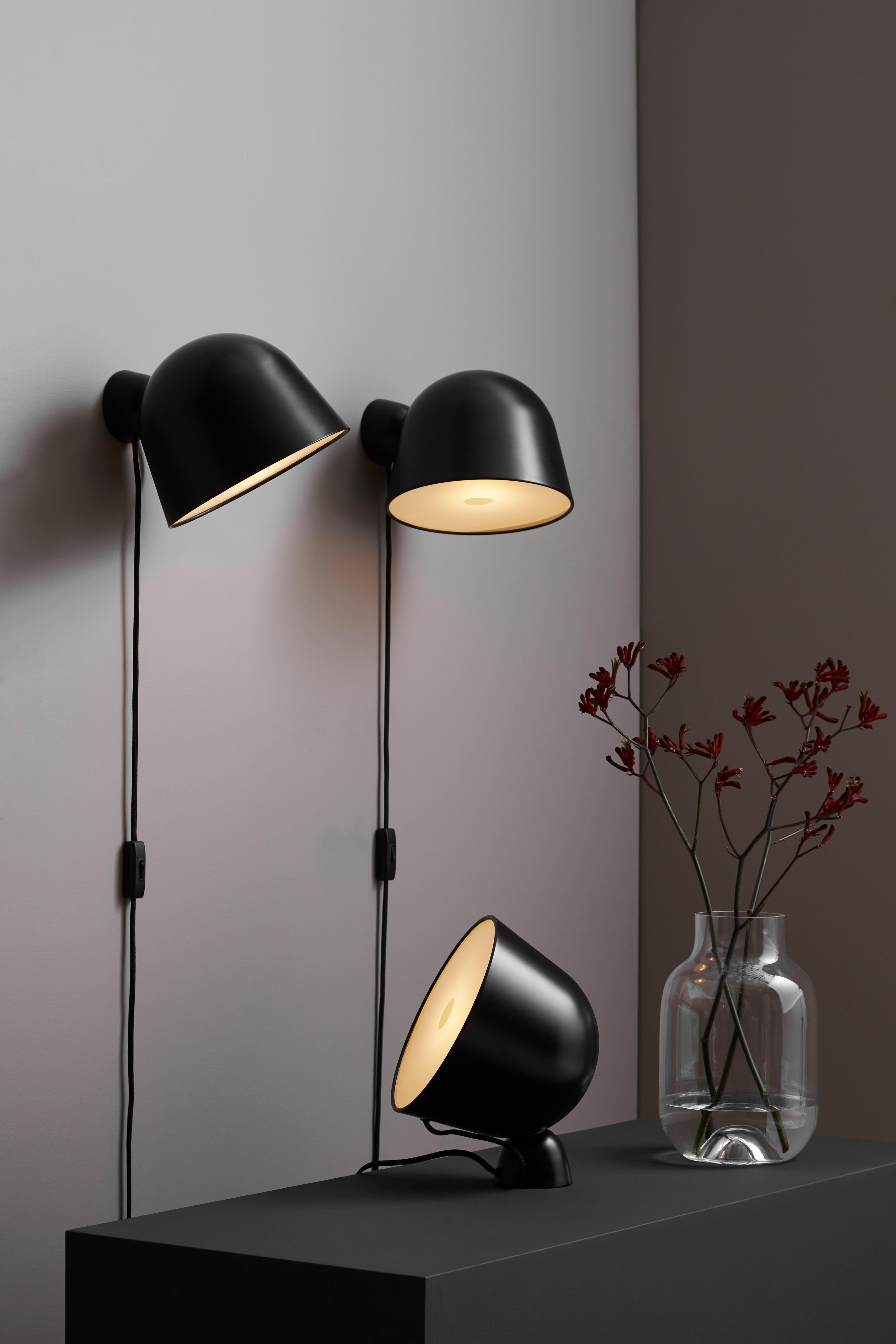 Danish Black Kuppi Wall Lamp by Mika Tolvanen For Sale