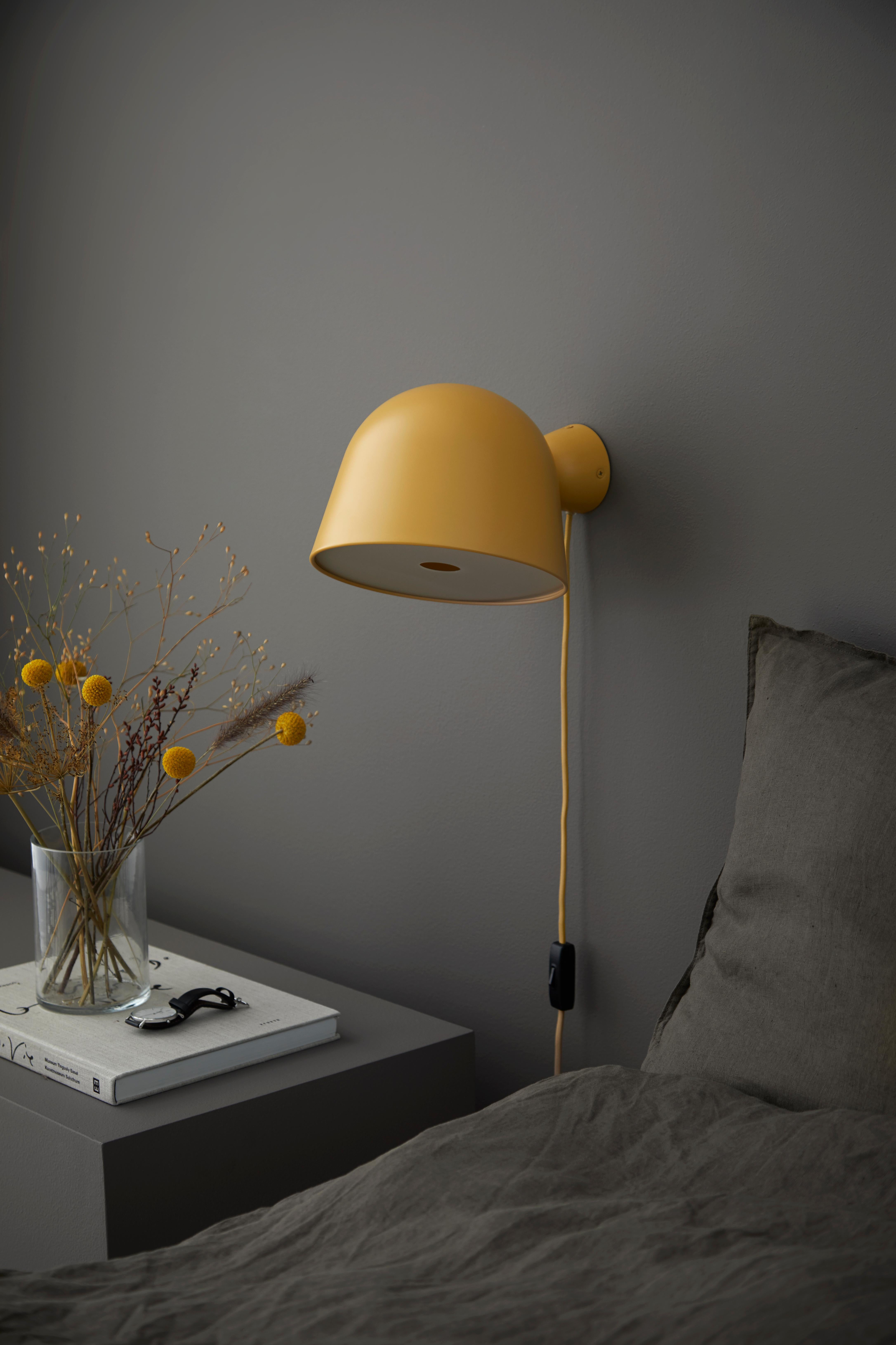 Contemporary Black Kuppi Wall Lamp by Mika Tolvanen For Sale
