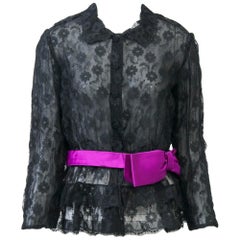 Black Lace Blouse/Jacket