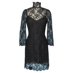 Black lace dress  with black lining Dolce & Gabbana 