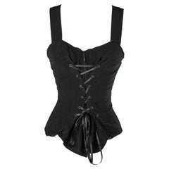 Black lace-up bustier Mara Margo 