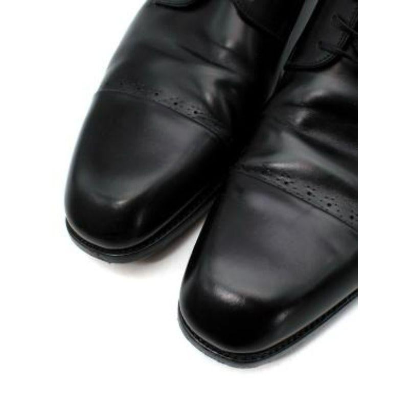black lace-up oxford brogues For Sale 4