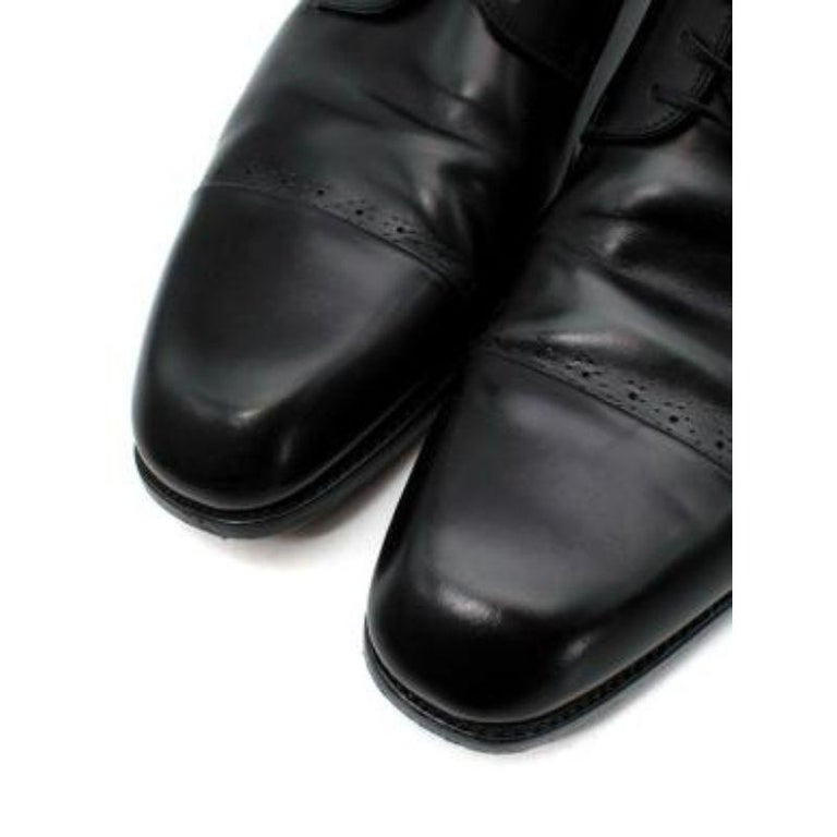 black lace-up oxford brogues For Sale 5