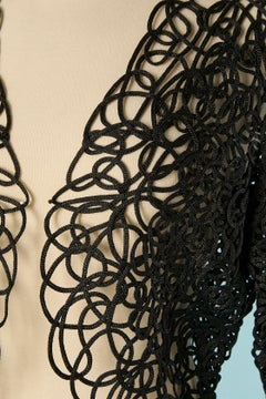 Black laces see-through jacket THIERRY MUGLER
