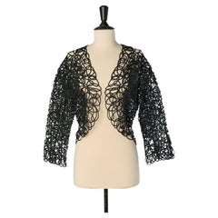 Black laces see-through jacket THIERRY MUGLER