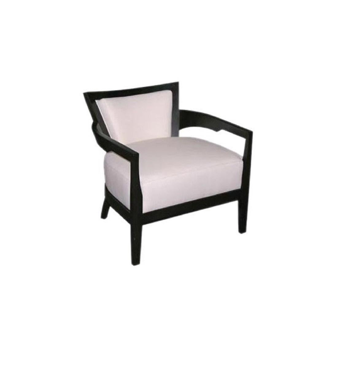 Influenced by the sleek and chick 1930's...this armed side chair is both stunning and comfortable..