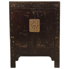 Antique Black Lacquer Chest