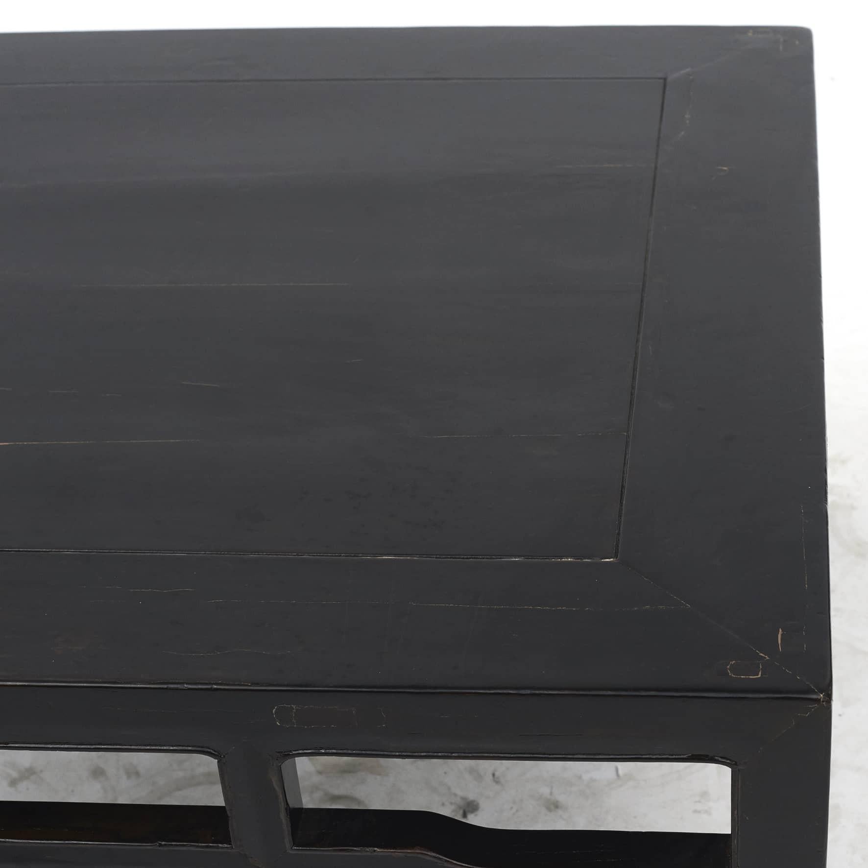 Black Lacquer Coffee Table, 1860 - 1880 In Good Condition In Kastrup, DK