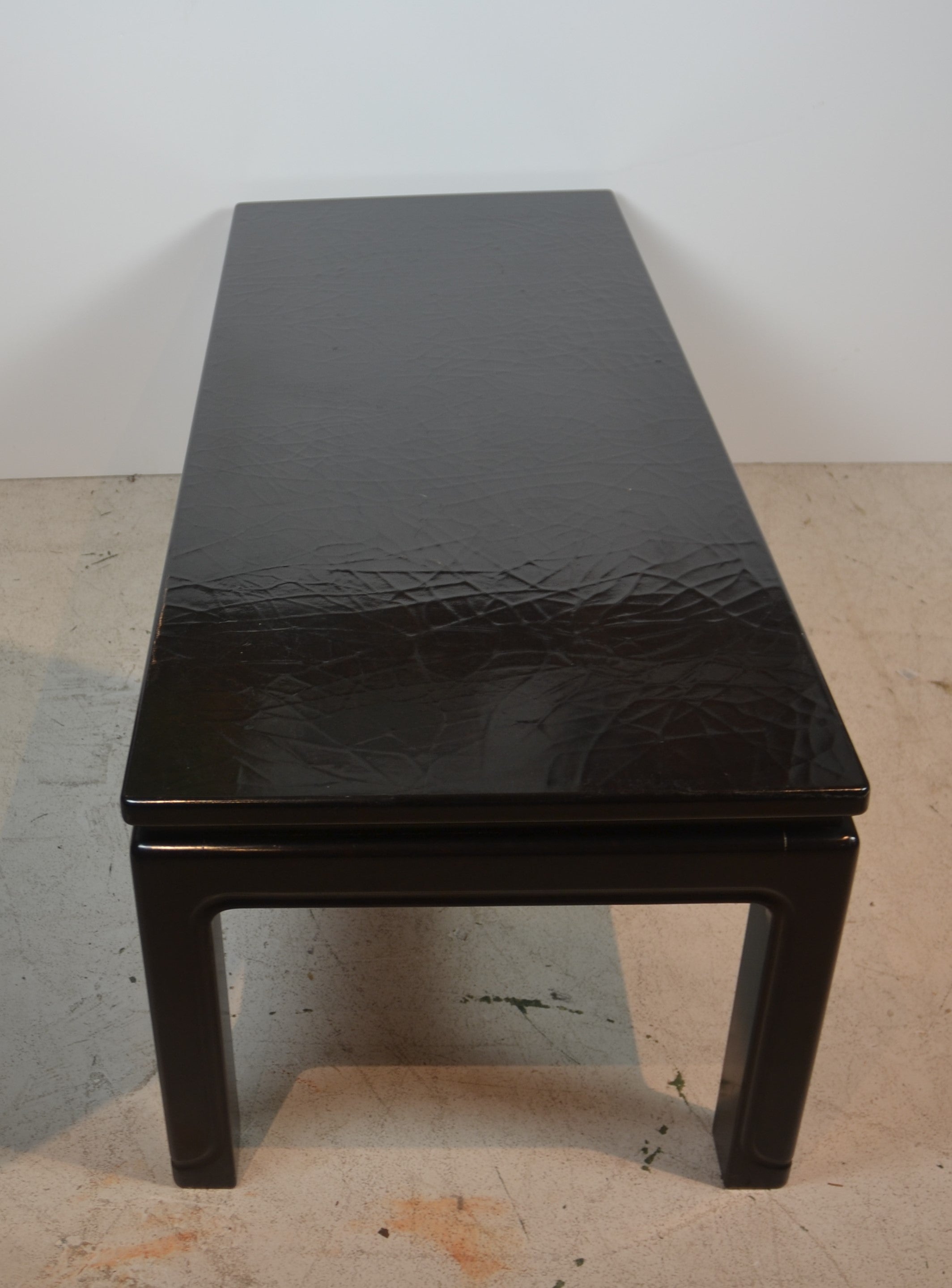 Black lacquer finish cofffee table.