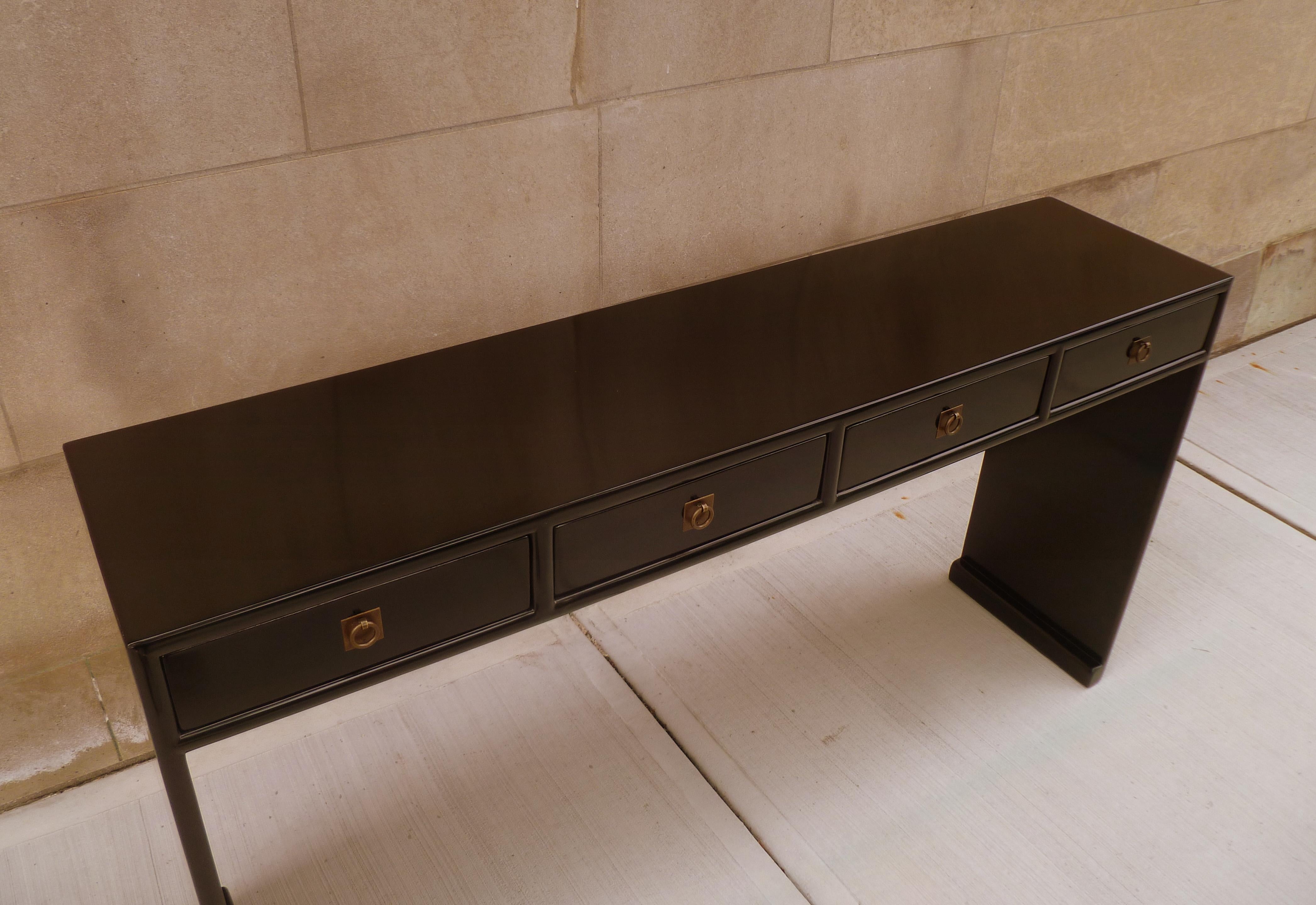 Black Lacquer Console Table 1