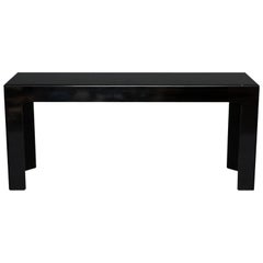 Black Lacquer Console Table
